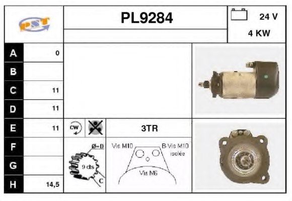 SNRA PL9284 Starter